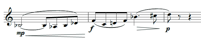 Excerpt from score